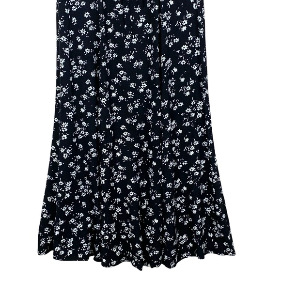 REFORMATION Locklin Floral Print Dress in Black Sz 4 Cottagecore Feminine Midi - Picture 10 of 15